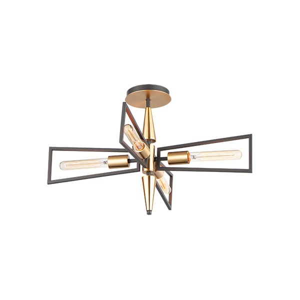 Maxim Lighting Wings 4-Light Flush Mount 11650BKSBR - main